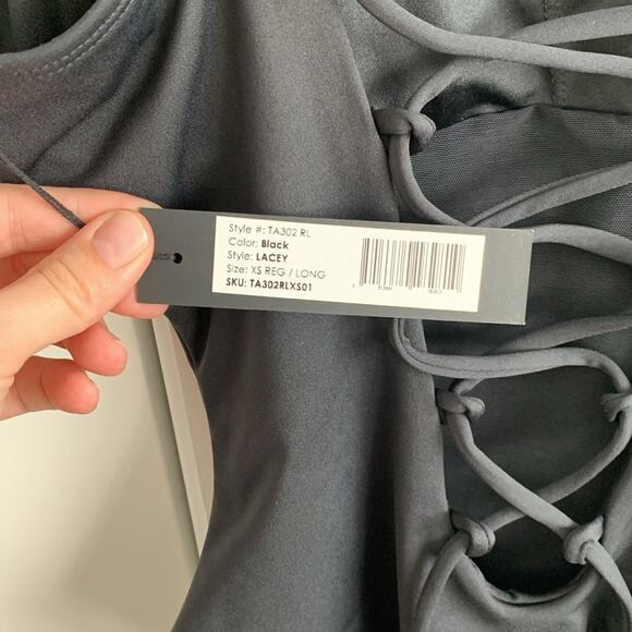 NWT 🏷️ TA3 Lacey Shaping One Piece Lace Back Swimsuit Regular/Long Length XS - Picture 5 of 5